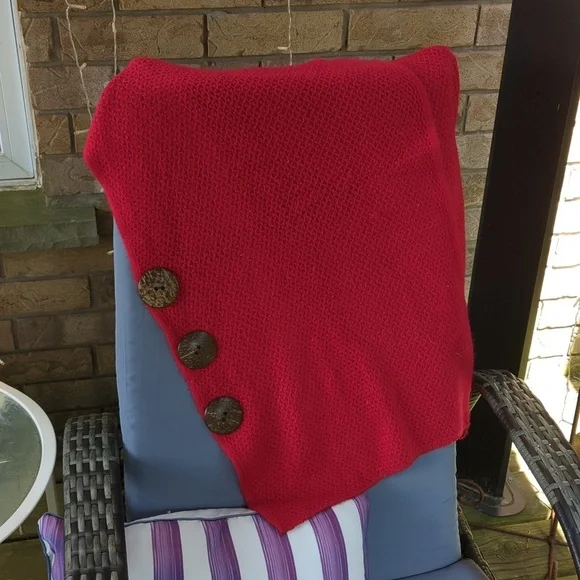 Red Multipurpose Scarf - Picture 4 of 12